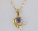 Amethyst Sterling Silver Pendant : P40ZOCA2S