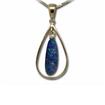 14K White Gold Opal Doublet Pendant : POD0341BXWI