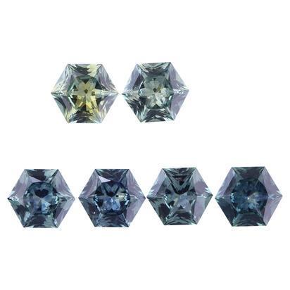 5.5mm Hexagon Cut Montana Sapphire (0.74 ct) 5.5mm Hexagon Cut Montana Sapphire (0.74 ct)