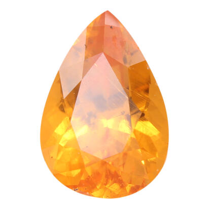 7x5 Pear Mandarin Garnet (1.02 ct) 7x5 Pear Mandarin Garnet (1.02 ct)