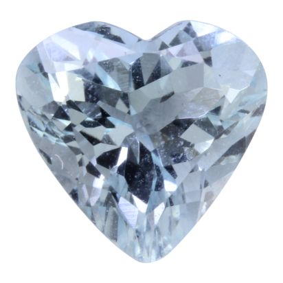 8mm Heart Shape Aquamarine (1.30 ct) 8mm Heart Shape Aquamarine (1.30 ct)