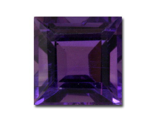 6mm Square Bufftop Amethyst (1.03 ct) 6mm Square Bufftop Amethyst (1.03 ct)