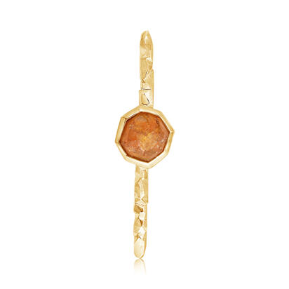 14K Yellow Gold Mandarin Garnet Lapel Pin with Yellow Plated Post and Back 14K Yellow Gold Mandarin Garnet Lapel Pin with Yellow Plated Post and Back