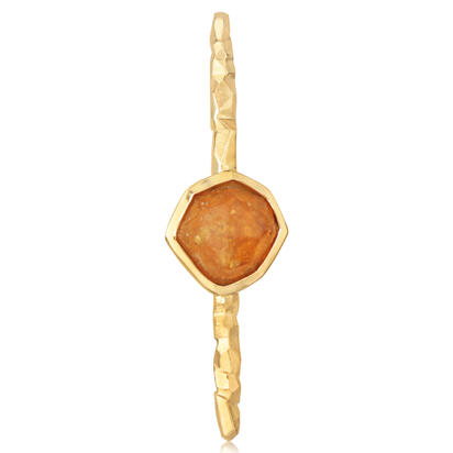 14K Yellow Gold Mandarin Garnet Lapel Pin with Yellow Plated Post and Back 14K Yellow Gold Mandarin Garnet Lapel Pin with Yellow Plated Post and Back