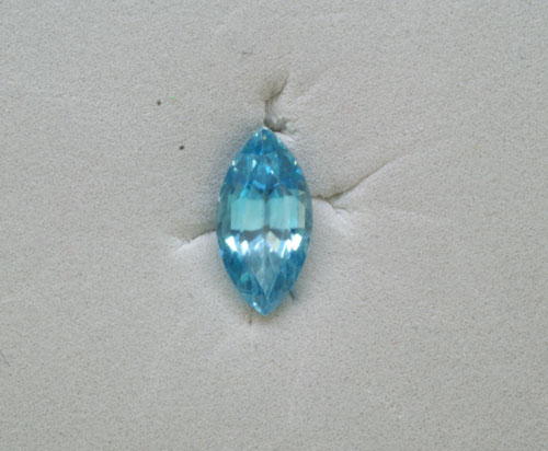 6x3 Marquis Blue Zircon (0.40 ct) 6x3 Marquis Blue Zircon (0.40 ct)