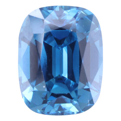 12.13x9.40x7.01 Cushion Blue Zircon (8.78 ct) 12.13x9.40x7.01 Cushion Blue Zircon (8.78 ct)