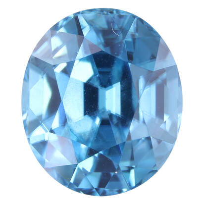 10.60x9.16x7.06 Oval Blue Zircon (6.66 ct) 10.60x9.16x7.06 Oval Blue Zircon (6.66 ct)