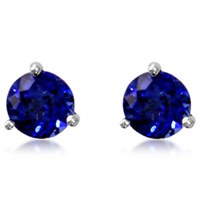 14K White Gold Sapphire Martini Earrings 14K White Gold Sapphire Martini Earrings