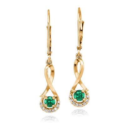 14K Yellow Gold Semi-Mount/Diamond Earrings 14K Yellow Gold Semi-Mount/Diamond Earrings