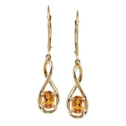 14K Yellow Gold Citrine Earrings 14K Yellow Gold Citrine Earrings