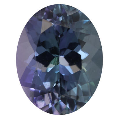 9.5x7.5 Oval Peacock Tanzanite (2.51 ct) 9.5x7.5 Oval Peacock Tanzanite (2.51 ct)