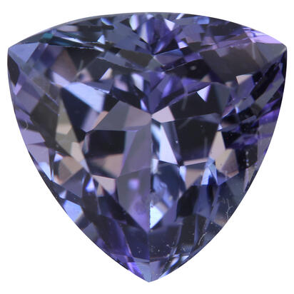 9.6mm Trillion Peacock Tanzanite (3.63 ct) 9.6mm Trillion Peacock Tanzanite (3.63 ct)