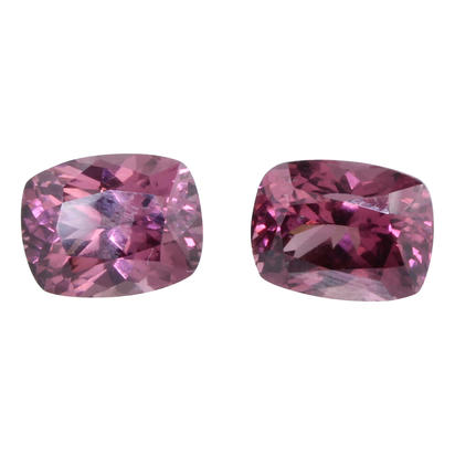 9.2x7.1 Cushion Matched Pair Purple Garnet (5.79 ct) 9.2x7.1 Cushion Matched Pair Purple Garnet (5.79 ct)