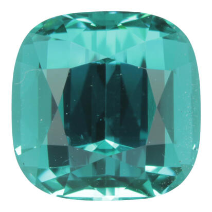 8.26mm Cushion Mint Tourmaline (3.31 ct) 8.26mm Cushion Mint Tourmaline (3.31 ct)