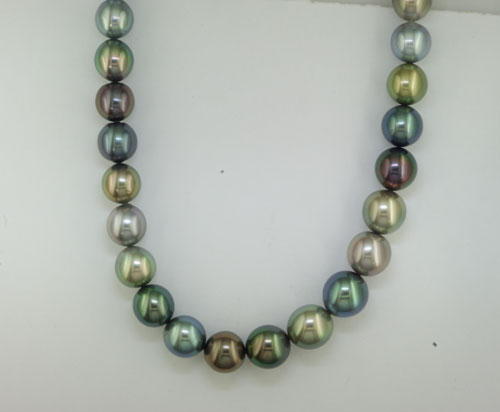 9-11mm Short Drop Tahitian Multi Color Pearl Strand (ct weight Varies ) 9-11mm Short Drop Tahitian Multi Color Pearl Strand (ct weight Varies )