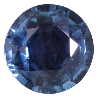 7mm Round Montana Sapphire (1.48 ct) 7mm Round Montana Sapphire (1.48 ct)
