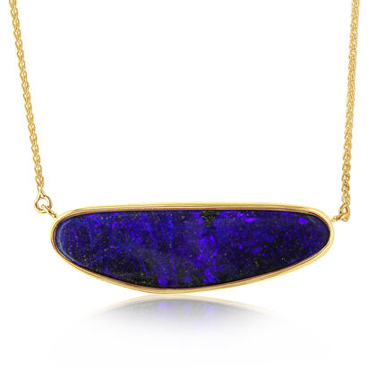 14K Yellow Gold Boulder Opal Neckpiece 14K Yellow Gold Boulder Opal Neckpiece