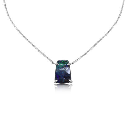 Sterling Silver Boulder Opal Neckpiece Sterling Silver Boulder Opal Neckpiece