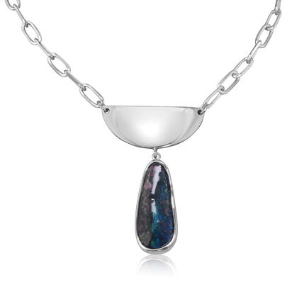 Sterling Silver Boulder Opal Neckpiece Sterling Silver Boulder Opal Neckpiece