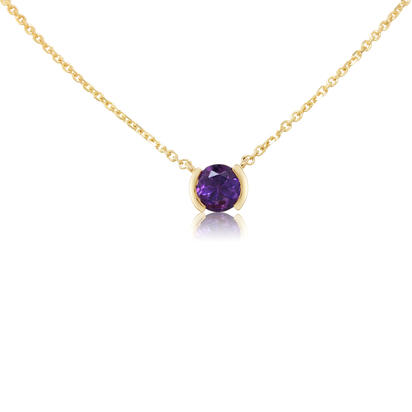 14K Yellow Gold Amethyst Neckpiece 14K Yellow Gold Amethyst Neckpiece