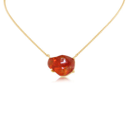 14K Yellow Gold Fire Opal Neckpiece 14K Yellow Gold Fire Opal Neckpiece