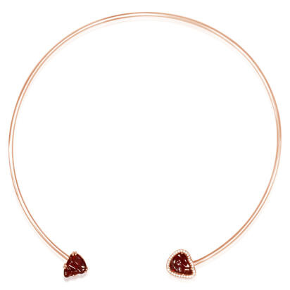 14K Rose Gold Mexican Fire Opal/Diamond Neckpiece 14K Rose Gold Mexican Fire Opal/Diamond Neckpiece