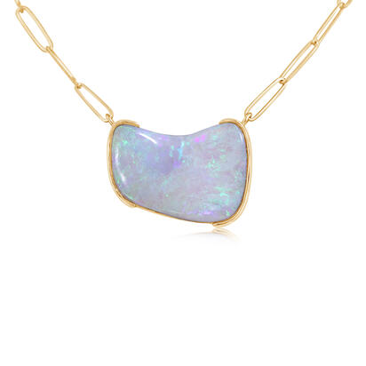14K Yellow Gold Australian Opal Neckpiece 14K Yellow Gold Australian Opal Neckpiece