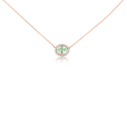 14K White Gold Fire Opal/Diamond Neckpiece 14K White Gold Fire Opal/Diamond Neckpiece
