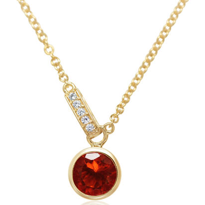 14K Yellow Gold Blue Topaz/Diamond Necklace 14K Yellow Gold Blue Topaz/Diamond Necklace