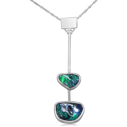 Sterling Silver Australian Boulder Opal Pendant Sterling Silver Australian Boulder Opal Pendant