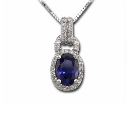 14K White Gold Pink Tourmaline/Diamond Pendant 14K White Gold Pink Tourmaline/Diamond Pendant
