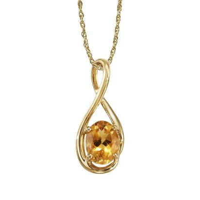 14K Yellow Gold Citrine Pendant 14K Yellow Gold Citrine Pendant