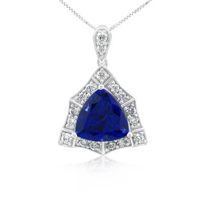 18K White Gold Tanzanite/Diamond Pendant 18K White Gold Tanzanite/Diamond Pendant