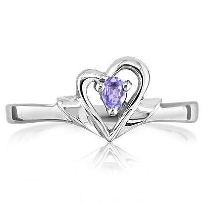 14K White Gold Yogo Sapphire Ring 14K White Gold Yogo Sapphire Ring