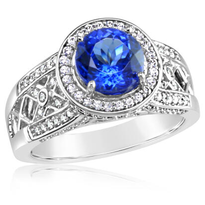 18K White Gold Tanzanite/Diamond Ring 18K White Gold Tanzanite/Diamond Ring