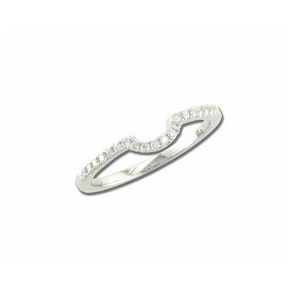 Hint - 14K White Gold Diamond Wedding Band Hint - 14K White Gold Diamond Wedding Band
