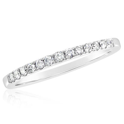 14K White Gold Diamond Wedding Band 14K White Gold Diamond Wedding Band