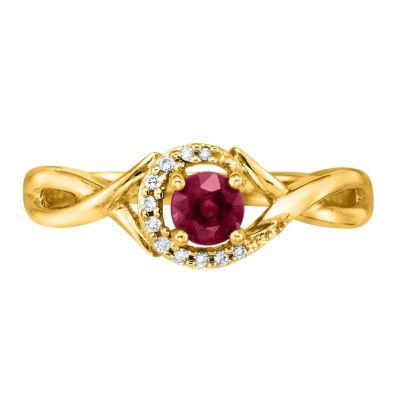 14K Yellow Gold Madagascar Ruby/Diamond Ring 14K Yellow Gold Madagascar Ruby/Diamond Ring