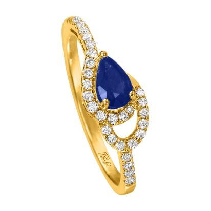 14K Yellow Gold Sapphire/Diamond Ring 14K Yellow Gold Sapphire/Diamond Ring