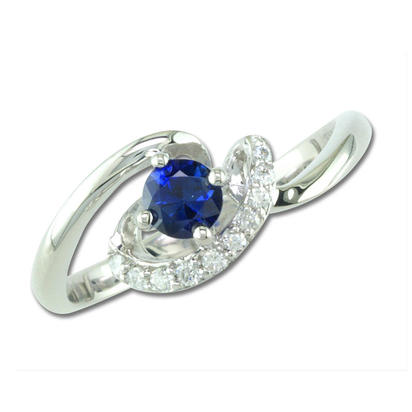 14K White Gold Sapphire/Diamond Ring 14K White Gold Sapphire/Diamond Ring