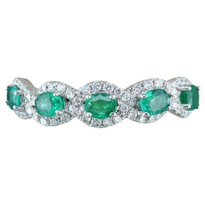 14K White Gold Emerald/Diamond Ring 14K White Gold Emerald/Diamond Ring