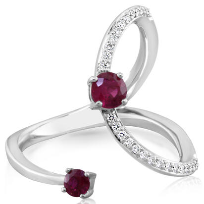 14K White Gold Ruby/Diamond Ring 14K White Gold Ruby/Diamond Ring