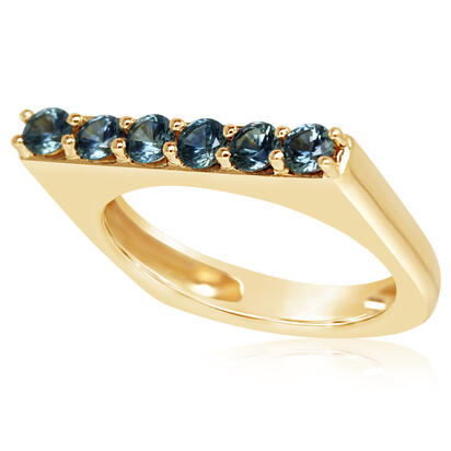 14K Yellow Gold Montana Sapphire Ring 14K Yellow Gold Montana Sapphire Ring