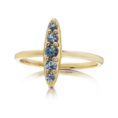 14K Yellow Gold Montana Sapphire Ring 14K Yellow Gold Montana Sapphire Ring