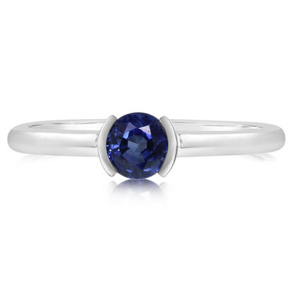 14K White Gold Blue Sapphire Ring 14K White Gold Blue Sapphire Ring