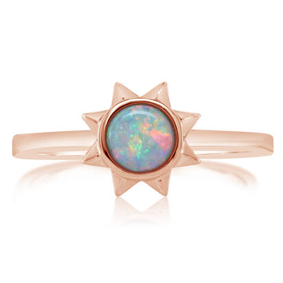 14K Rose Gold Australian Opal Ring 14K Rose Gold Australian Opal Ring