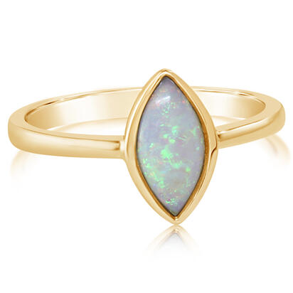 14K Yellow Gold Australian Opal Ring 14K Yellow Gold Australian Opal Ring