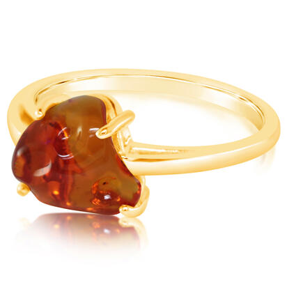 14K Yellow Gold Fire Opal Ring 14K Yellow Gold Fire Opal Ring