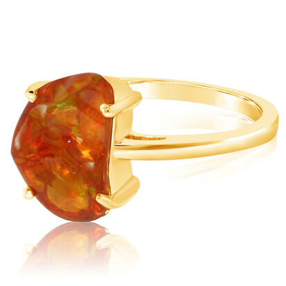 14K Yellow Gold Fire Opal Ring 14K Yellow Gold Fire Opal Ring