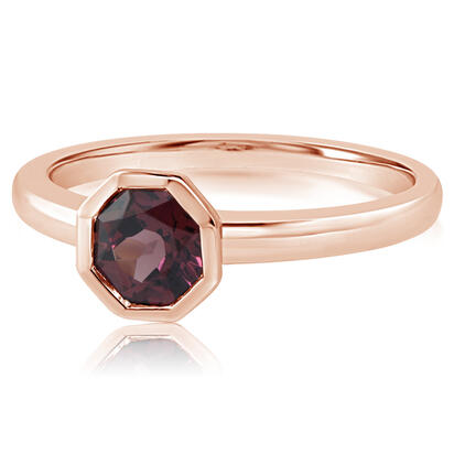 14K Rose Gold Rhodolite Garnet Ring 14K Rose Gold Rhodolite Garnet Ring